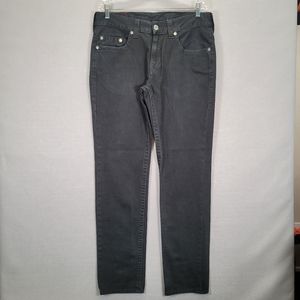 TRUE RELIGION Men's  BLACK SKINNY  JEANS Size 34 X 33